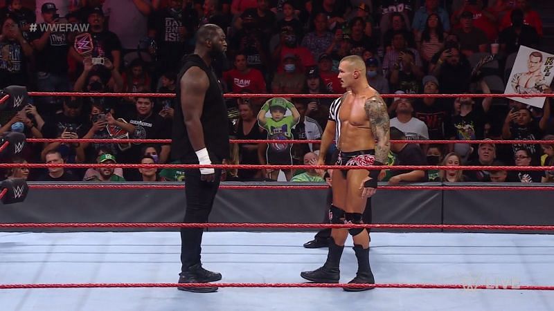 A tense face-off on RAW