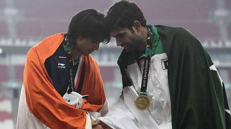 Pakistan&#039;s Arshad Nadeem and India&#039;s Neeraj Chopra