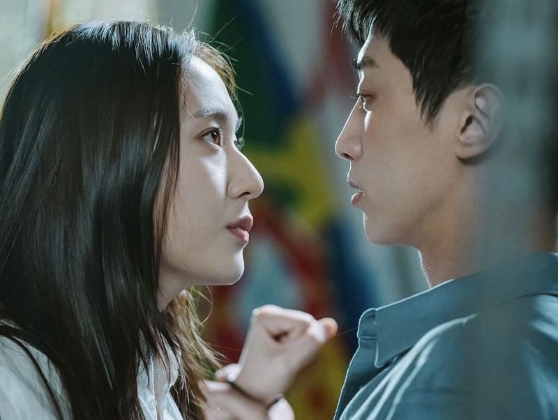 A still of Jin Young and Krystal in Police University (Image via KBS/Instagram)