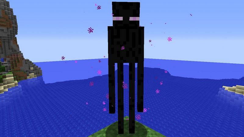 Enderman, which players can play as in the Enderian Origin (Image via Minecraft)