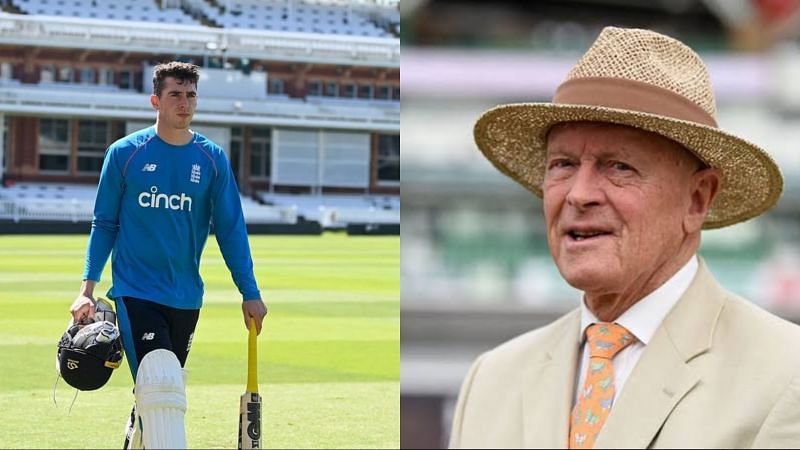 Dan Lawrence (left) and Geoffrey Boycott