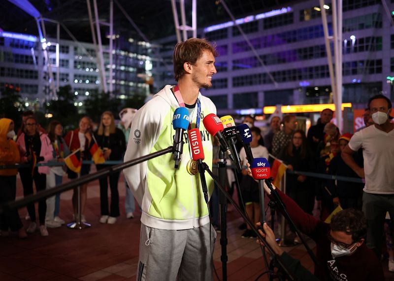 Tokyo 2020 Gold Medalist Alexander Zverev after his Return To Germany