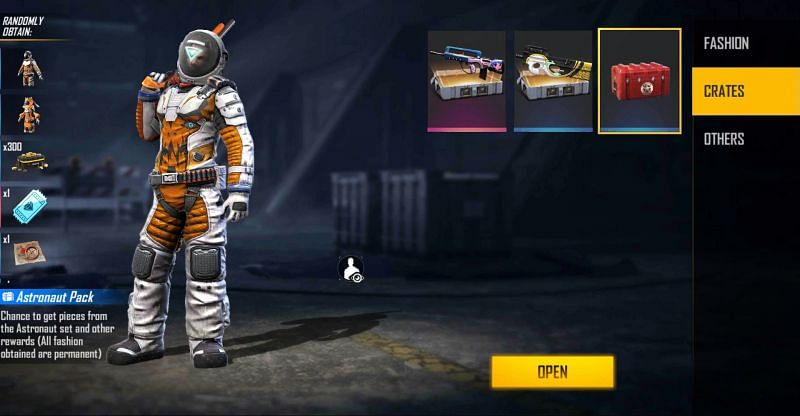You can open Astronaut Pack from mail section (Image via Free Fire)