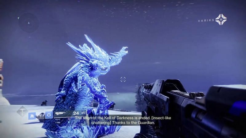 The frozen Eramis (Image via Destiny 2)