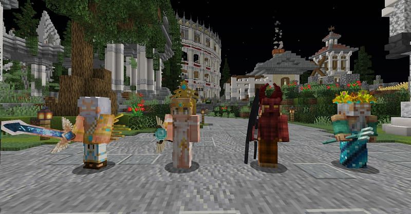 Mineraze feels like a fully fledged game with it&#039;s custom towny survival experience (Image via Mojang)