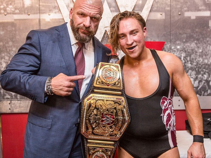 Triple H and former WWE NXT UK Champion Pete Dunne