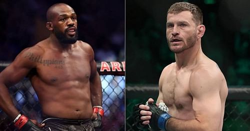 Jon Jones (left) and Stipe Miocic (right)