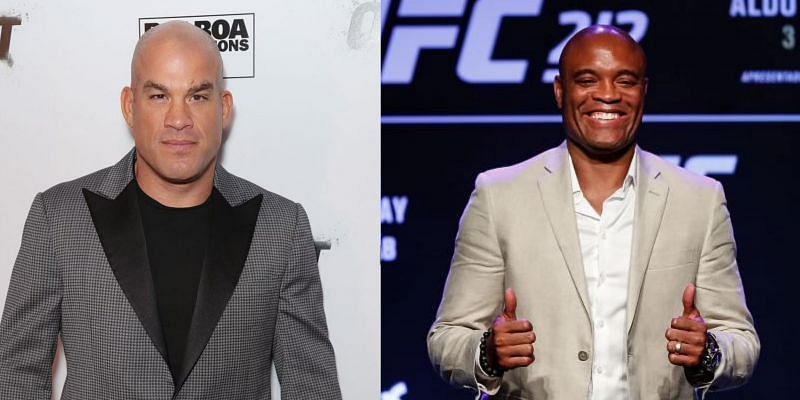 Tito Ortiz (left) and Anderson Silva (right)