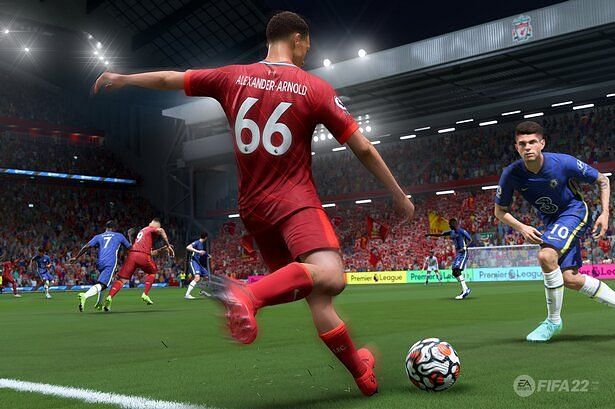 Passing in FIFA 22 will depend on a series of variables, including positioning and empty space (Image via EA Sports)