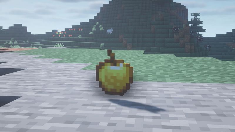 A golden apple in the game (Image via Minecraft)