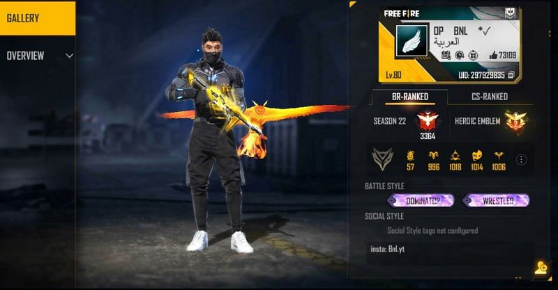 BNL is one of the most popular figures in the Free Fire community worldwide (Image via Free Fire)