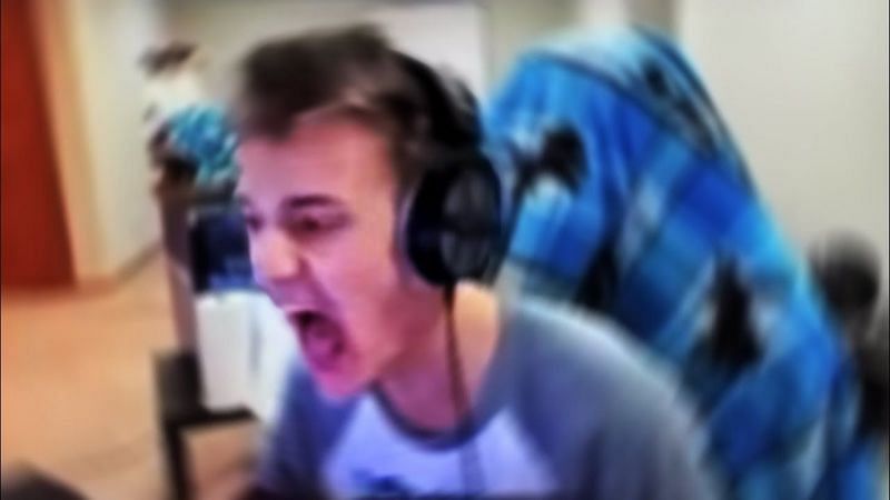 Popular streamer Ninja getting mad at a viewer (Image via Fortnite Finesse via YouTube)