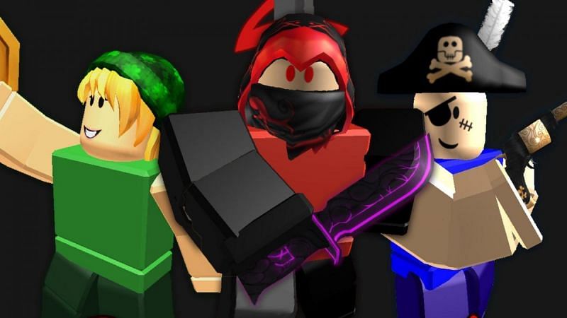 Various in-game models from Murder Mystery 2. (Image via Roblox Corporation)