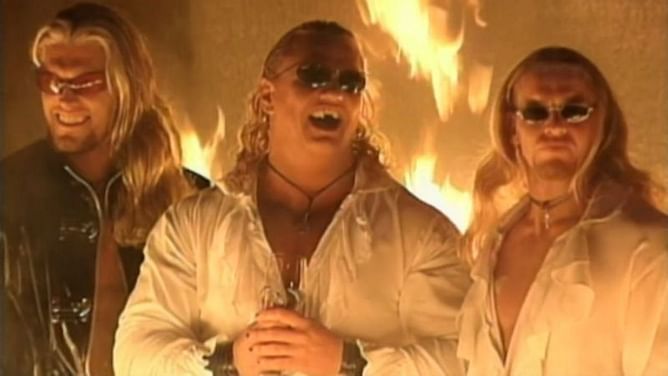 Who were the members of 'The Brood' in WWE?