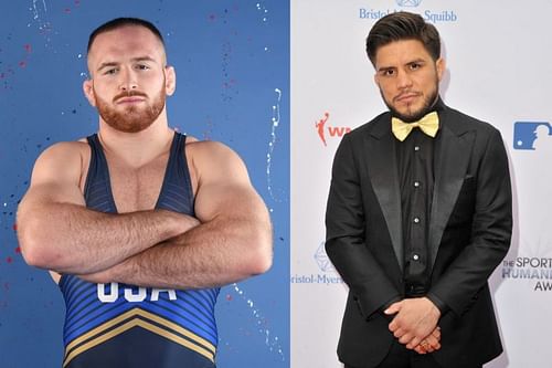 Kyle Snyder (left) broke Henry Cejudo's (right) Olympic record