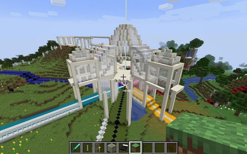 White concrete build (Image via Reddit)