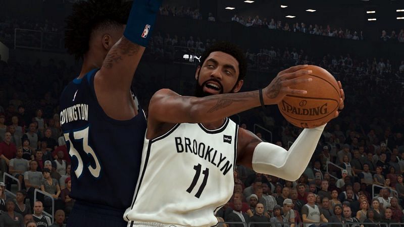 Kyrie Irving with the Brooklyn Nets in NBA 2K21 [Source: Orkid]