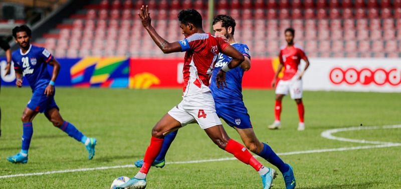 Topu Barman the Bashundhara captain had a good game. (Img Courtesy: AFC Website)