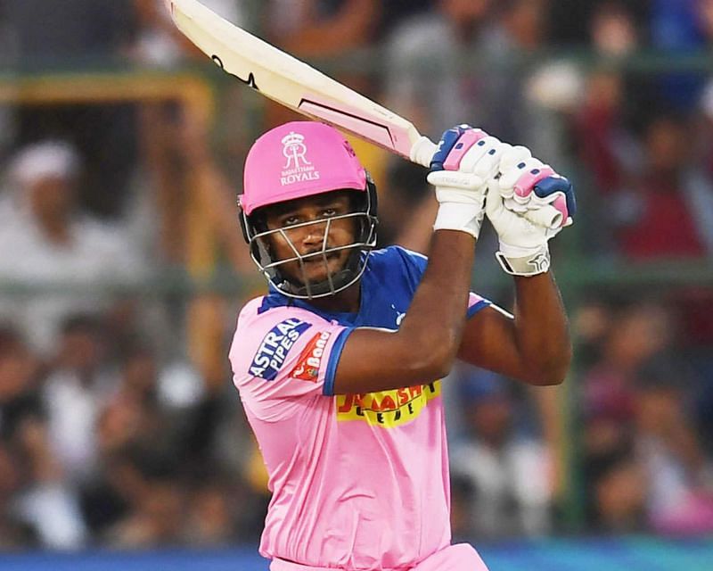 Sanju Samson in action for Rajasthan Royals.