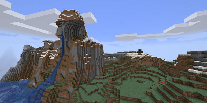 A mountain biome (Image via Minecraft)
