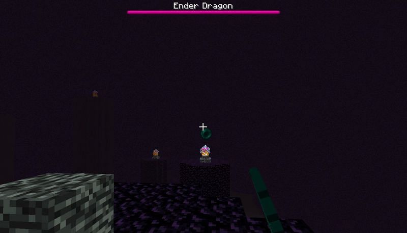 With enough ender pearls, gamers can use them to destroy end crystals (Image via Minecraft)