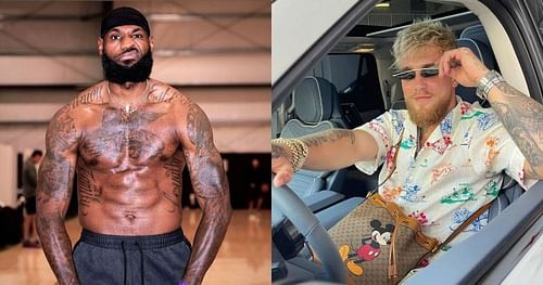 LeBron James (left), Jake Paul (right) [Images courtesy: @kingjames @jakepaul on Instagram]