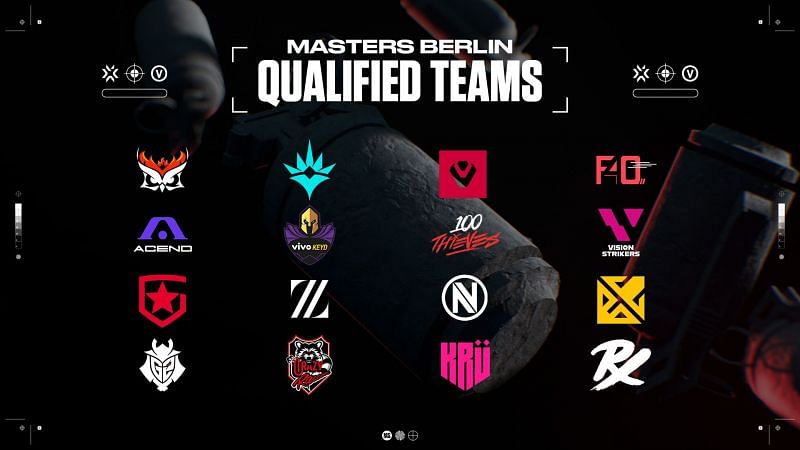All 16 qualified teams for Valorant Champions Tour Stage 3 Berlin Masters (Image via Riot Games)