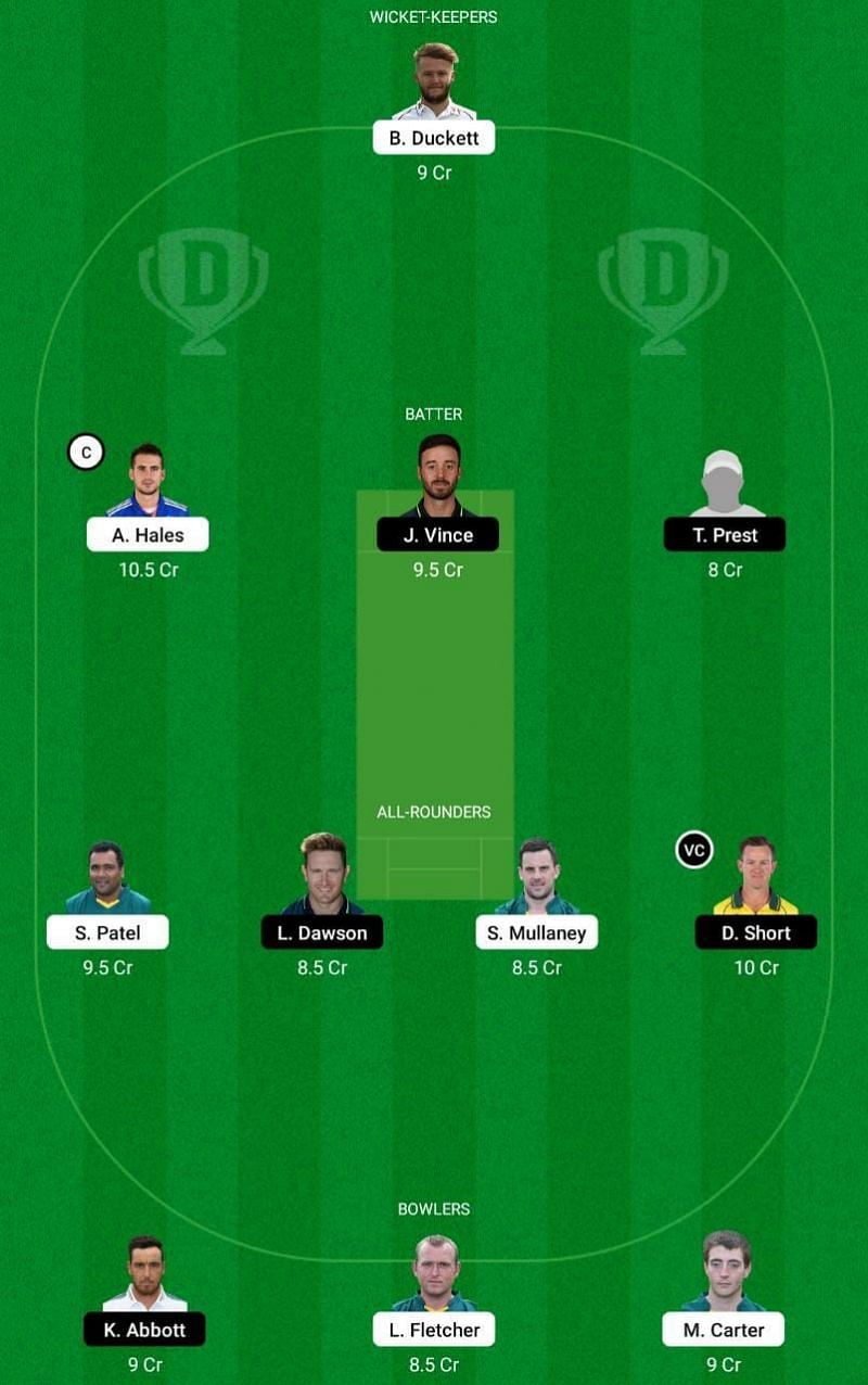 NOT vs HAM Dream11 Fantasy Tip #1 - T20 Blast