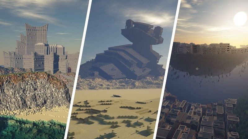 Top 5 Minecraft mega builds by TrixyBlox - Sportskeeda