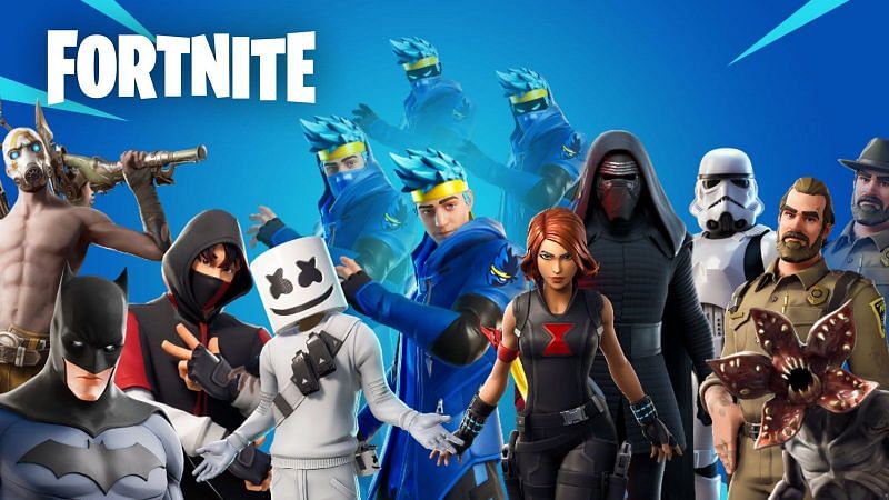 A variety of Fortnite crossovers. (Image via Epic Games)