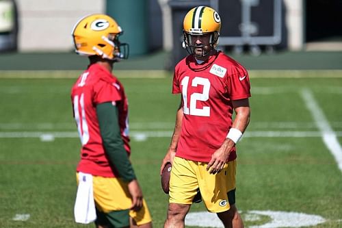 Jordan Love & Aaron Rodgers - Green Bay Packers Training Camp