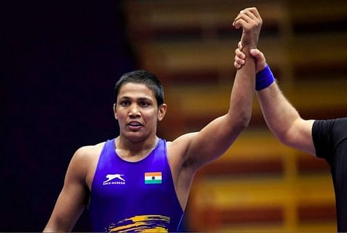 Gourav Baliyan (©twitter/WrestlingTV)