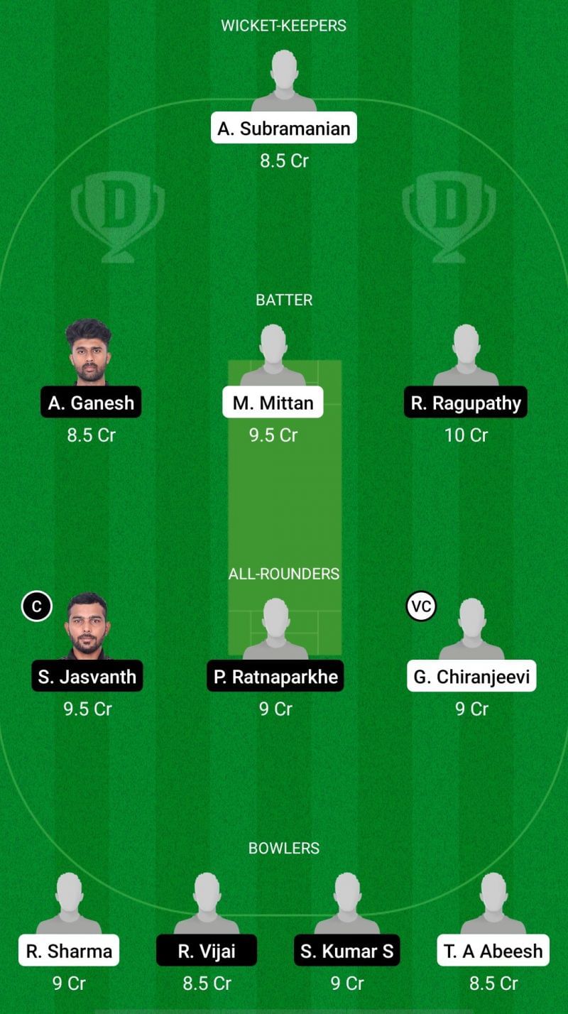 SHA vs TIG Dream11 Prediction - Pondicherry T20