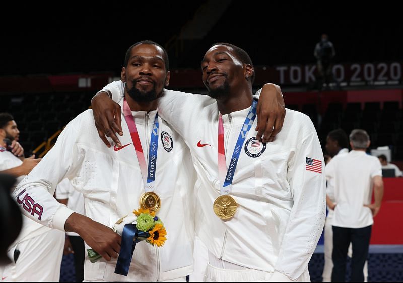 Bam Adebayo and Kevin Durant