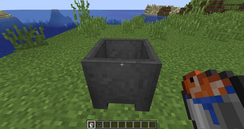 Cauldron. Image via Minecraft