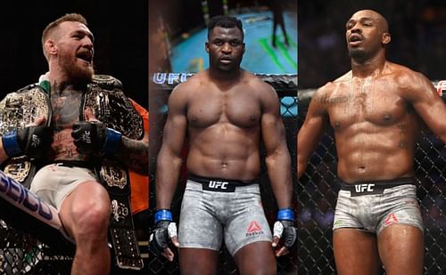 Conor McGregor, Francis Ngannou, Jon Jones