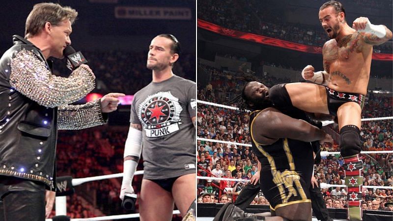 Chris Jericho and CM Punk; Mark Henry and CM Punk