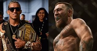 Conor McGregor reportedly had a Brazil mouthguard in his UFC 264 fight against Dustin Poirier so that he could call out champion Charles Oliveira who was ringside