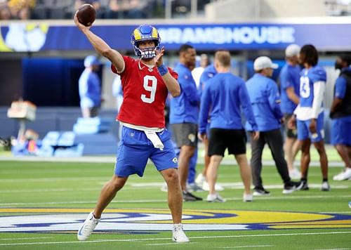 Qb Matthew Stafford with the Los Angeles Rams