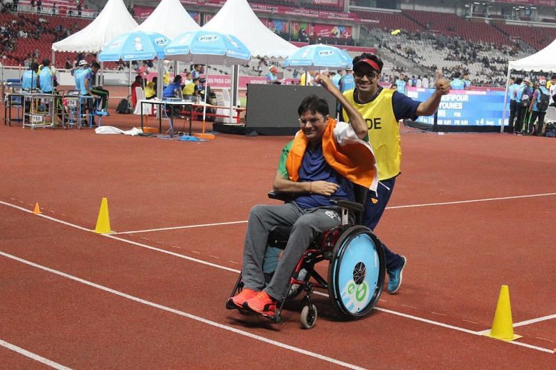 Indian Paralympian Amit Kumar Saroha [Image Credits: Amit Kumar Saroha/Twitter]