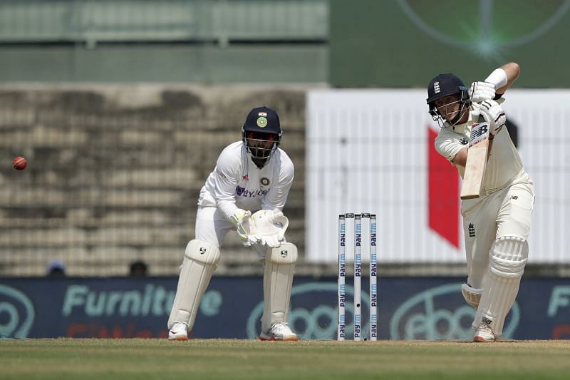 Joe Root en route to his double ton in Chennai.