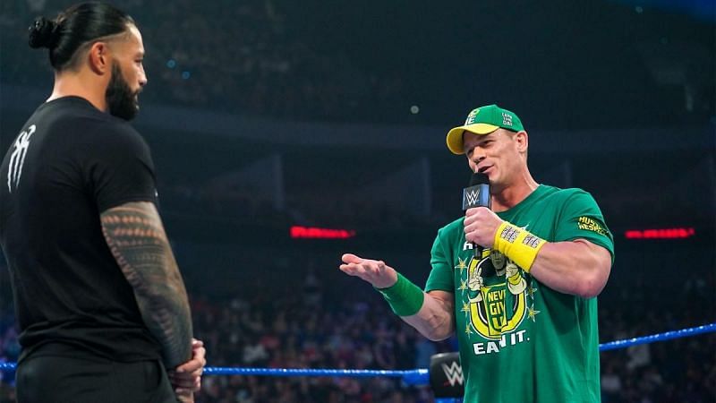 John Cena and Roman Reigns engaged in a war of words