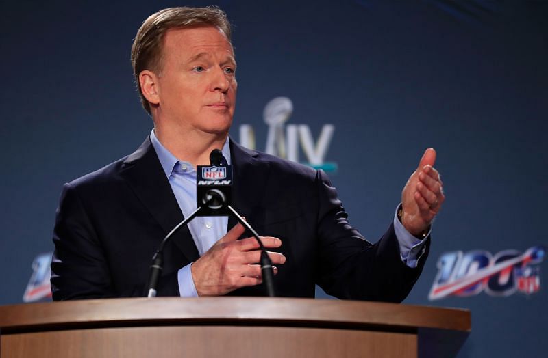 NFL Commissioner Roger Goodell Super Bowl Press Conference