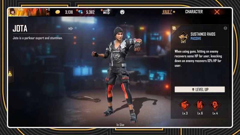 Jota&#039;s ability will be reworked (Image via Free Fire)