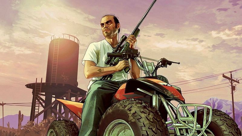 A loading screen of Trevor from GTA 5 (Image via Rockstar Games)