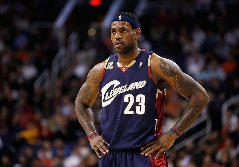 LeBron James looks on [Photo by: Christian Petersen/Getty Images]