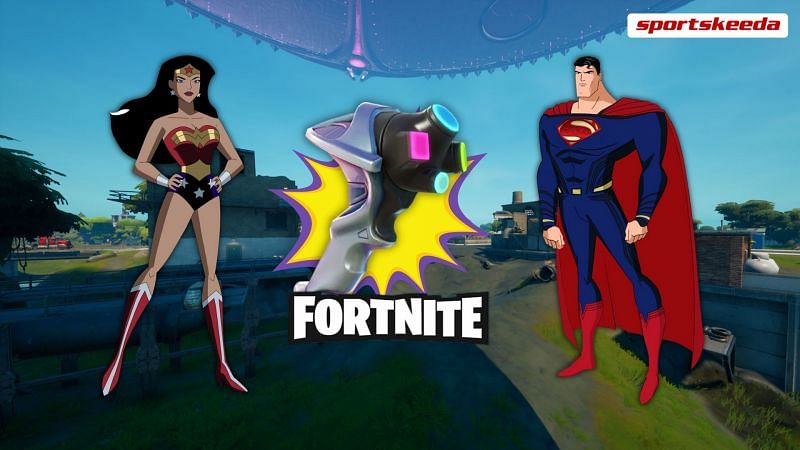 Will Wonder Woman be joining Superman soon in Fortnite to fight the aliens? (Image via Sportskeeda)