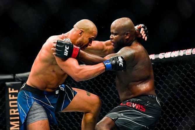 "My vision was blurry for all the fight" - Ciryl Gane calls out Derrick Lewis for eye poking him in UFC 265 main event