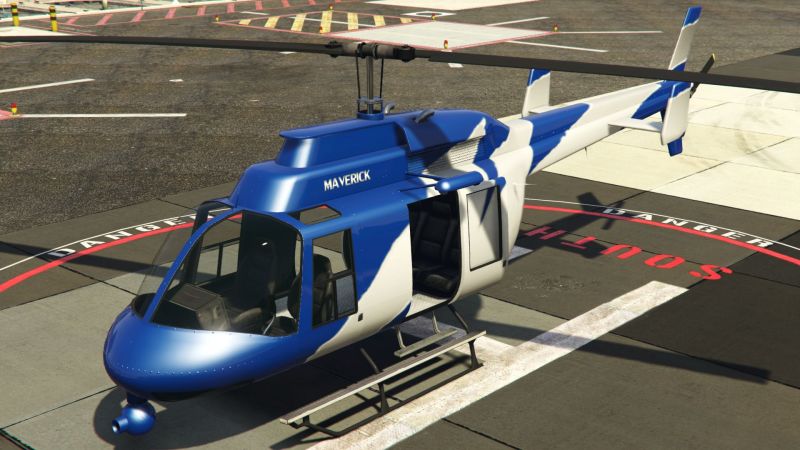 The Maverick is impressively fast for what is the fourth-slowest helicopter in GTA Online (Image via Rockstar Games)