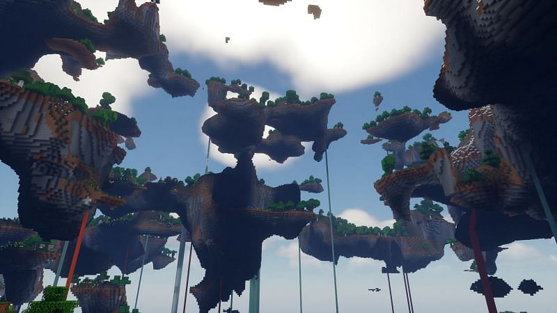 Floating islands made by u/step47 (Image via Reddit)